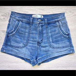 Abercrombie & Fitch High Rise Denim Shorts
